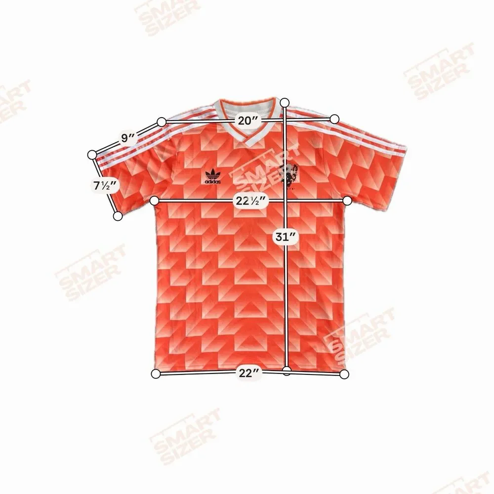 Vintage Adidas Netherlands Holland KNVB 1988 Retro Soccer Jersey Orange XL Shirt